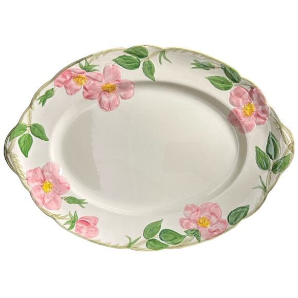 Franciscan Other - Franciscan Desert Rose Vintage Oval Platter 14.5" x 10" Made in USA